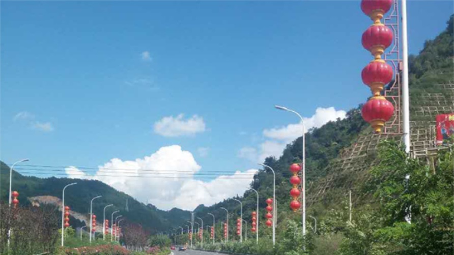 貴州都勻市燈籠亮化